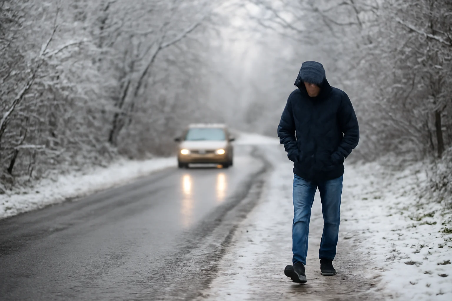 Avertizare meteo la Tulcea: precipitații mixte și polei, șoferii sunt sfătuiți să circule cu prudență