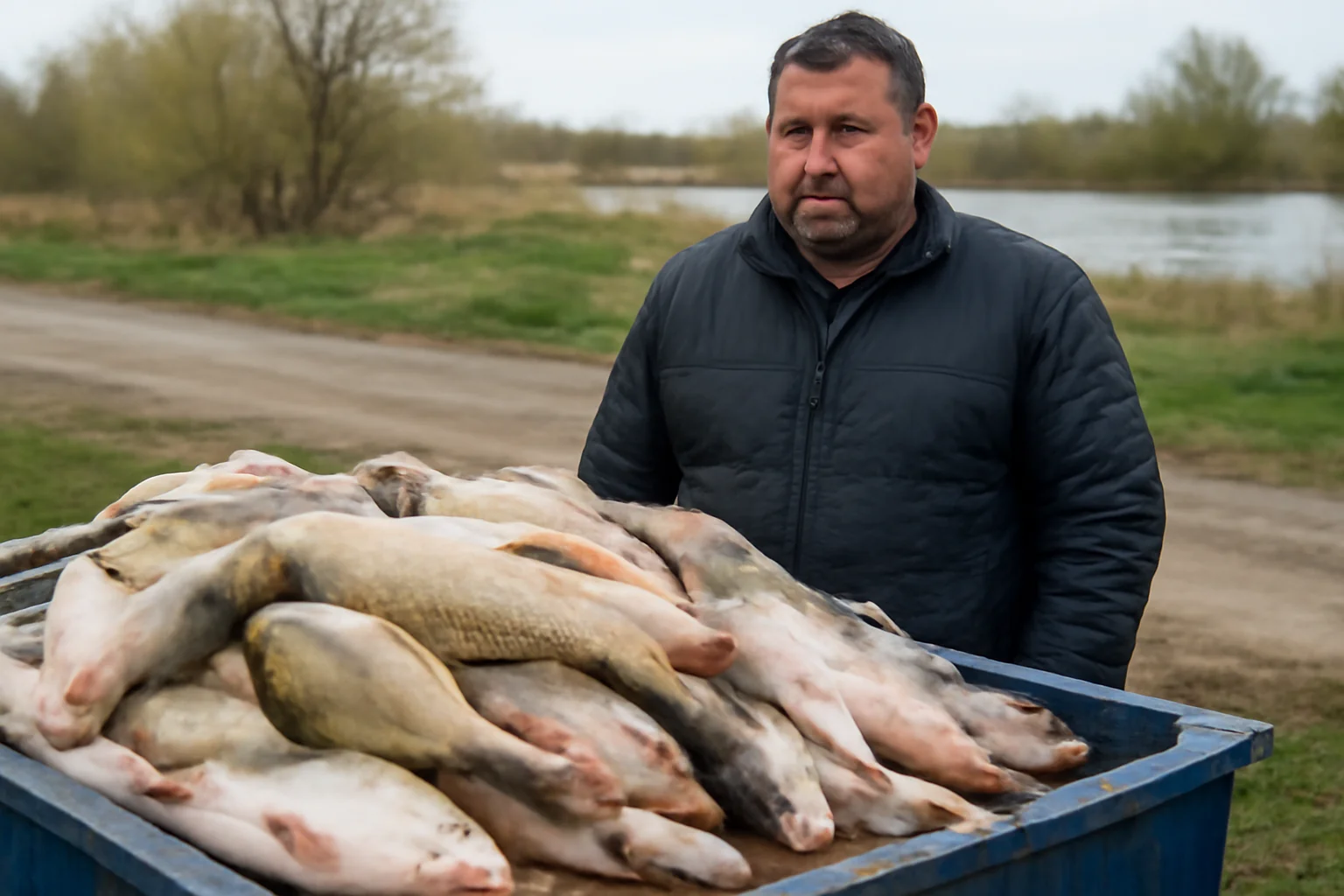 Bărbat cercetat la Tulcea după ce a fost prins cu 390 kg de pește fără acte