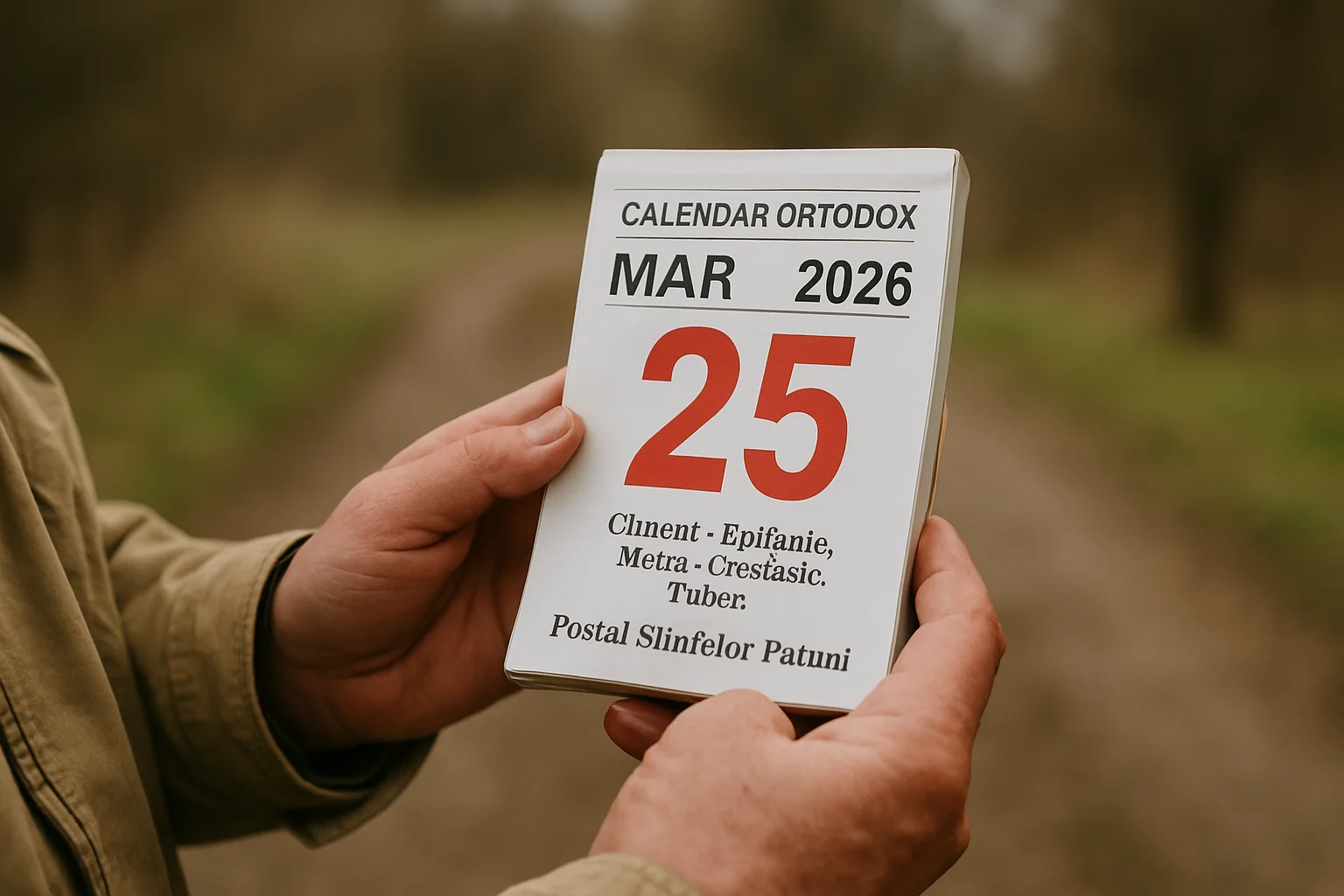 Calendar ortodox – 2026-03-25