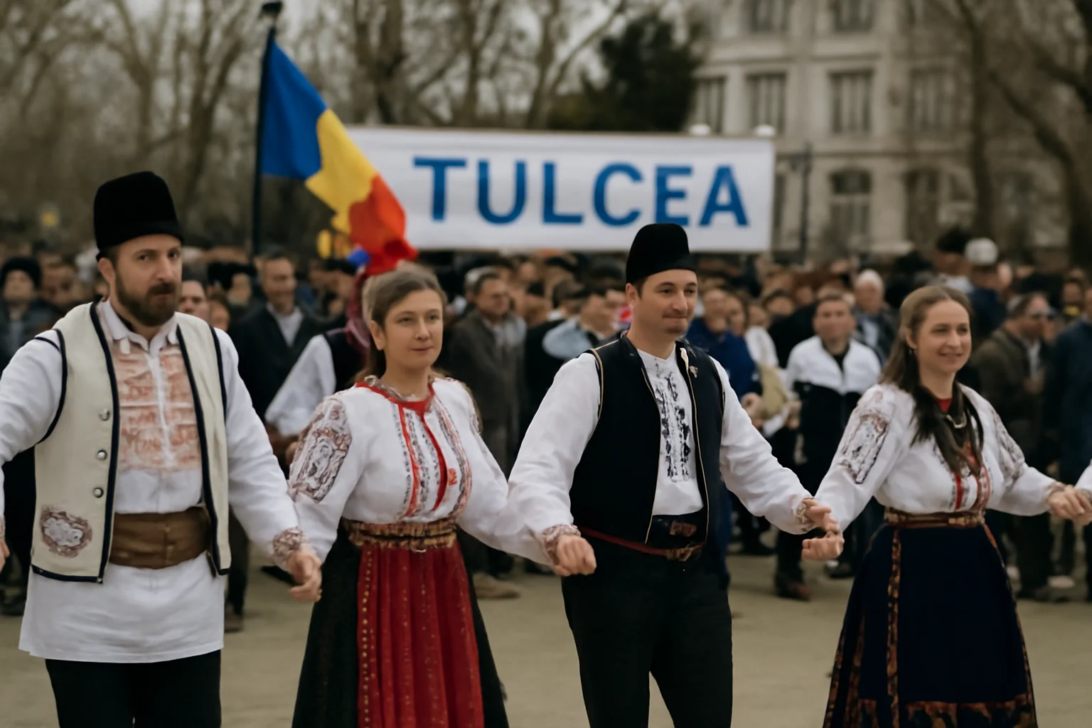 Ceremonial de Ziua Unirii la Tulcea, marcat prin ceremonie militară și religioasă și Hora Unirii