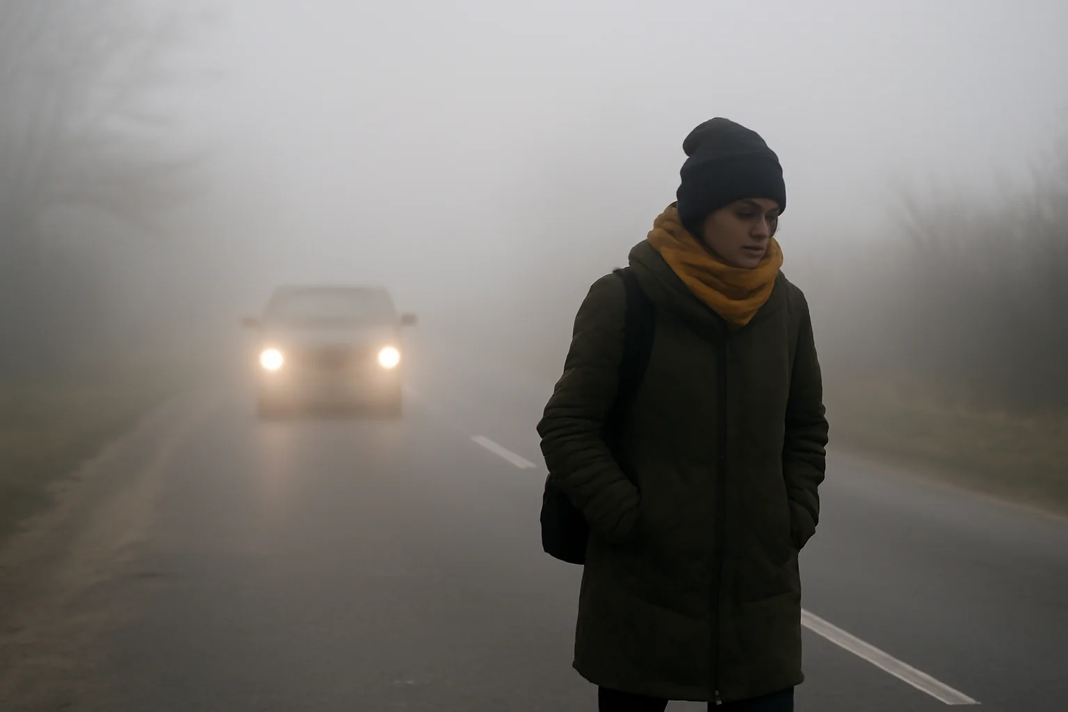 Cod galben de ceață la Tulcea și Constanța în dimineața de 14 februarie