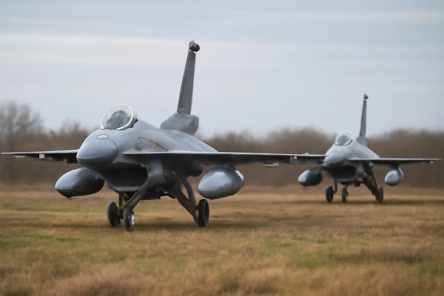 Două avioane F-16 au decolat pentru supravegherea frontierei în nordul județului Tulcea