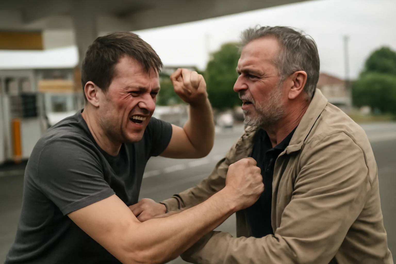 Două persoane rănite într-un conflict la o benzinărie din Babadag, județul Tulcea