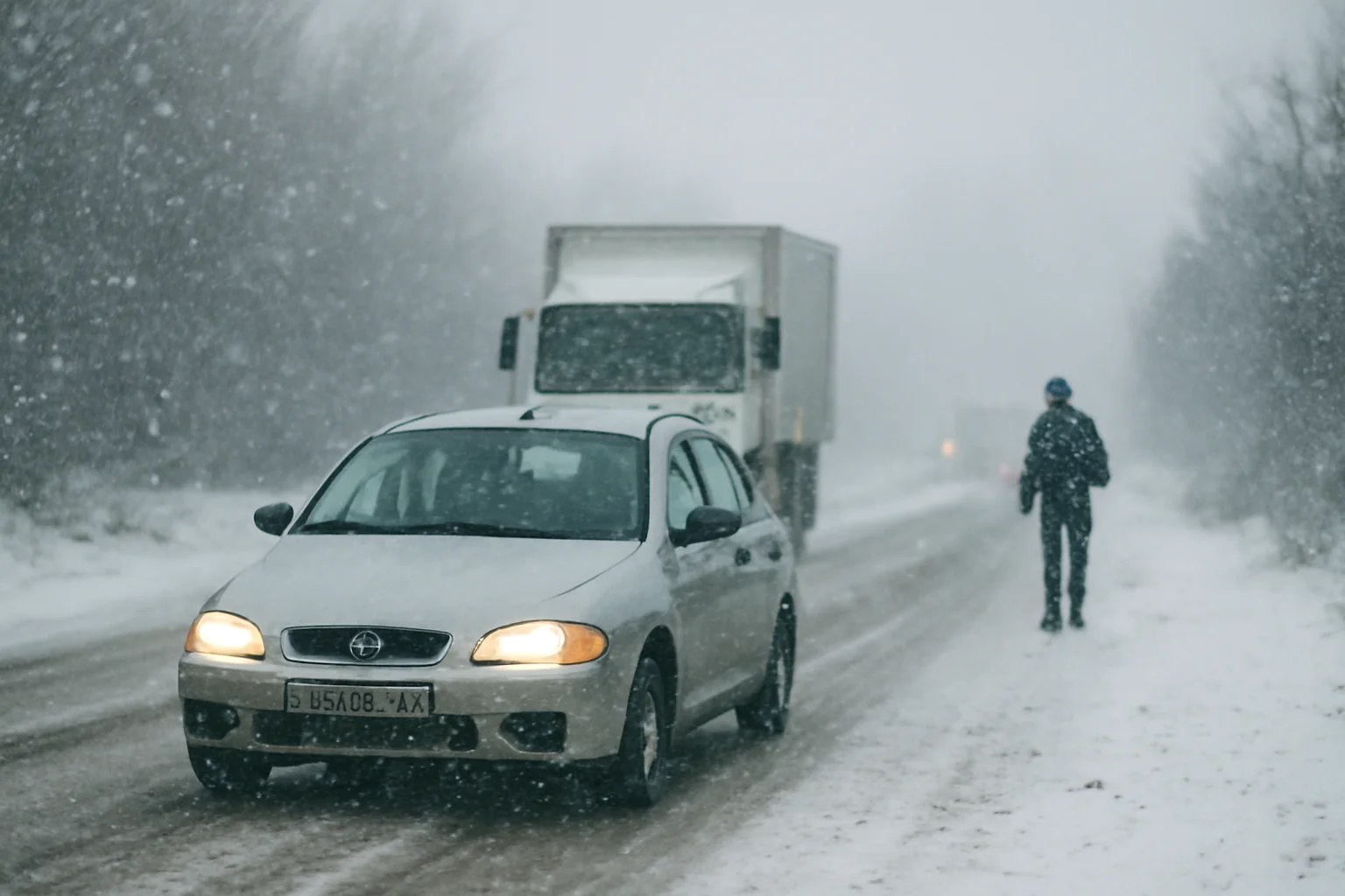 Drumuri din Tulcea și Constanța afectate de cod galben de ninsori și vânt puternic