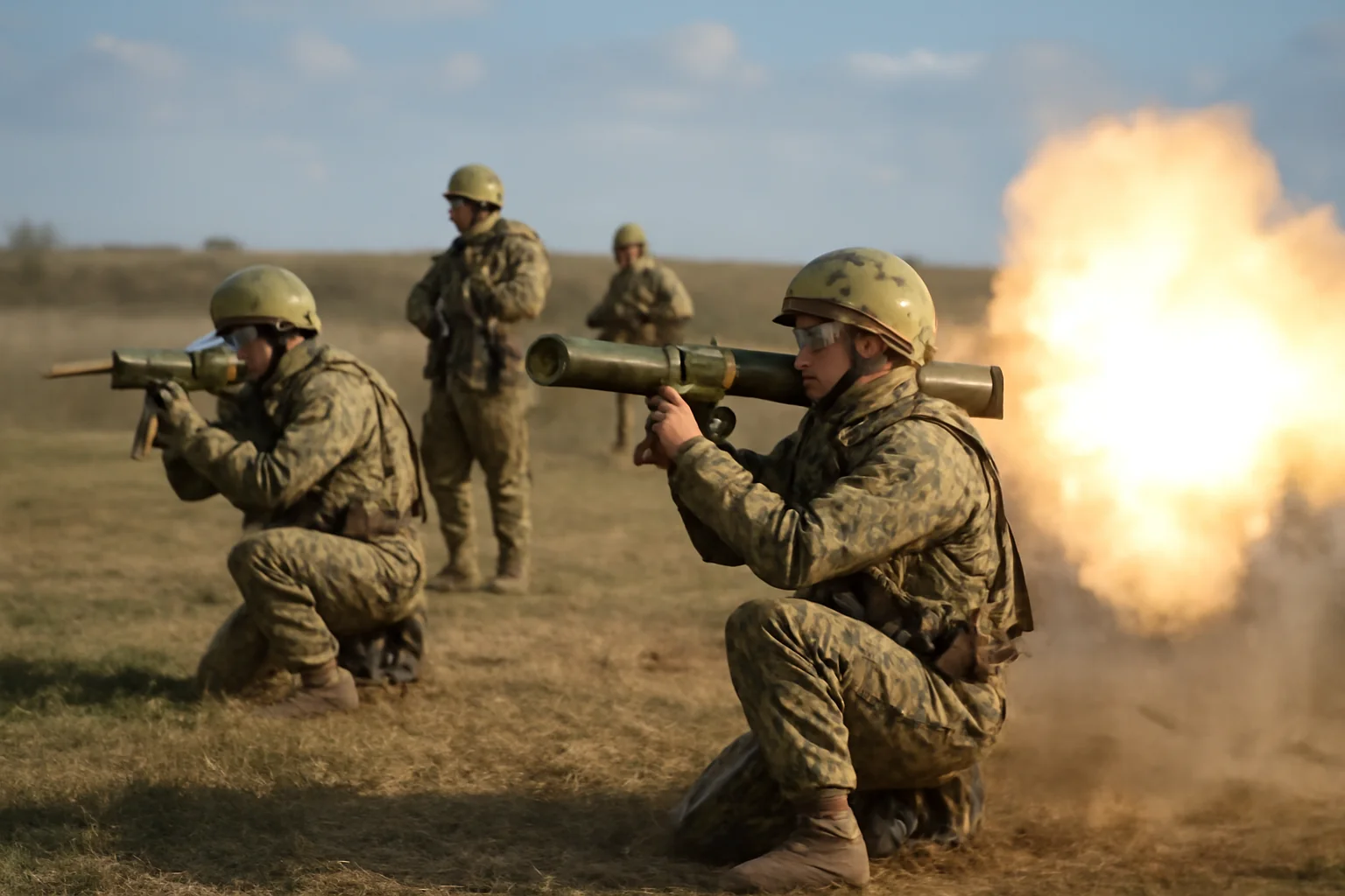 Exerciții militare cu muniție de război lângă Tulcea, în poligonul Cataloi