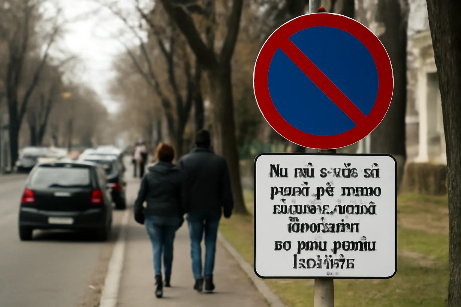 Interzis să parcați pe partea dreaptă a străzii Mahmudiei, pe pista pentru bicicliști!