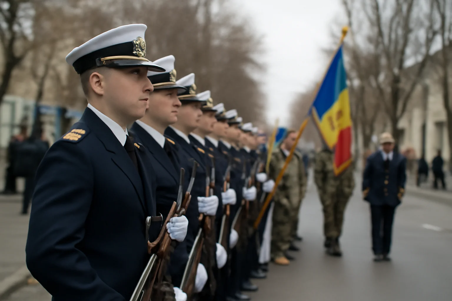 Militarii Forțelor Navale Române, prezenți la ceremoniile de Ziua Unirii în Tulcea și Babadag