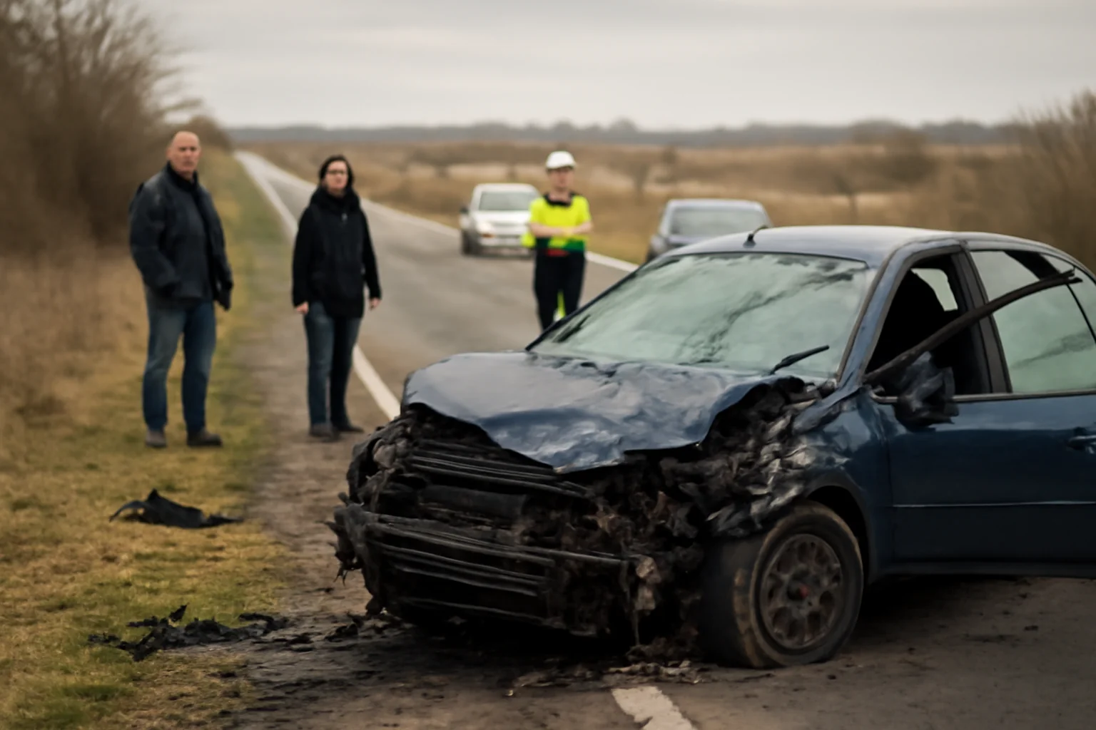 Șoferiță rănită ușor într-un accident pe DN 22, la limita județelor Tulcea și Constanța