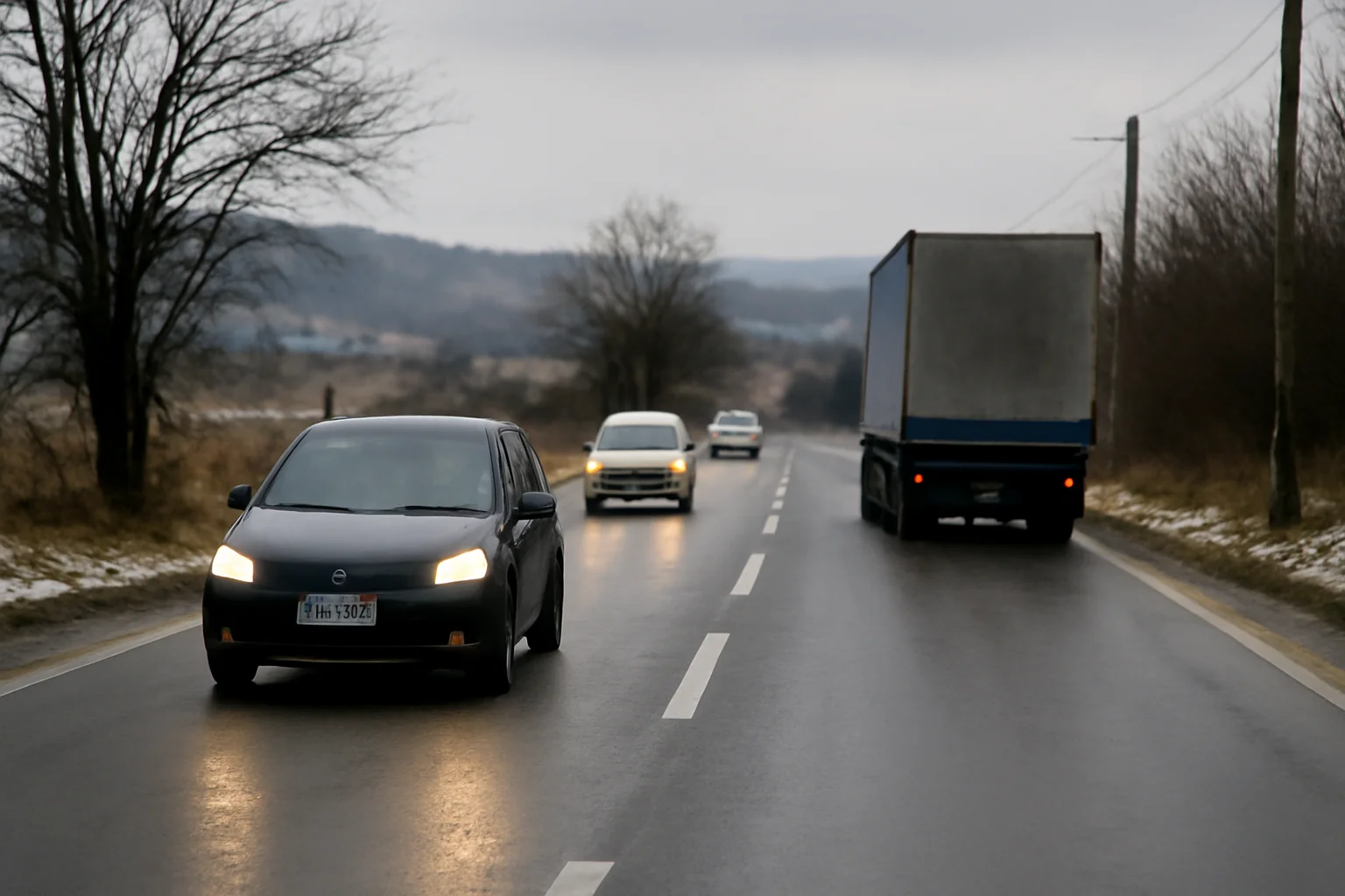 Trafic reluat pe toate șoselele din județ