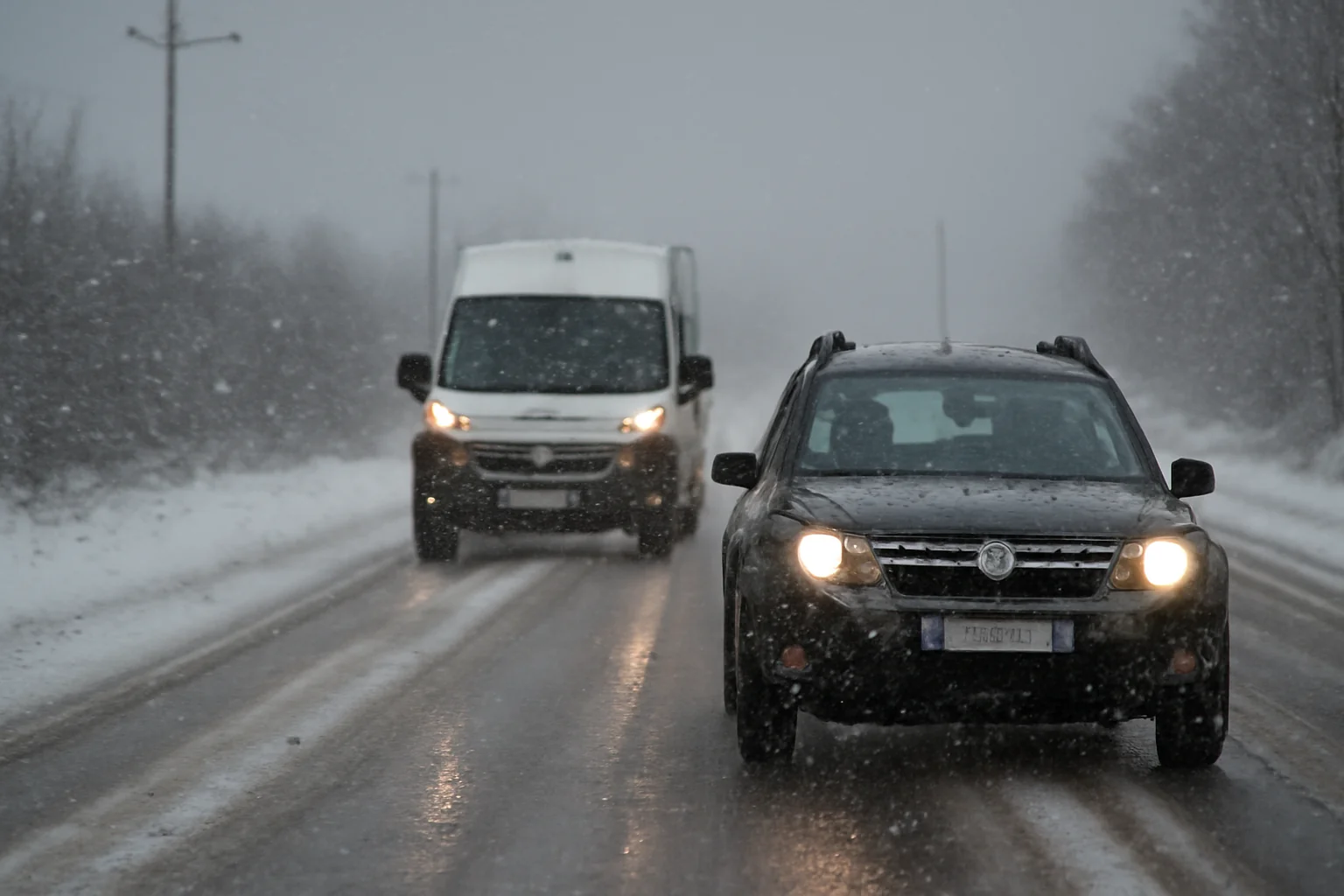 Trafic rutier în condiții de iarnă la Tulcea, fără restricții pe drumurile naționale