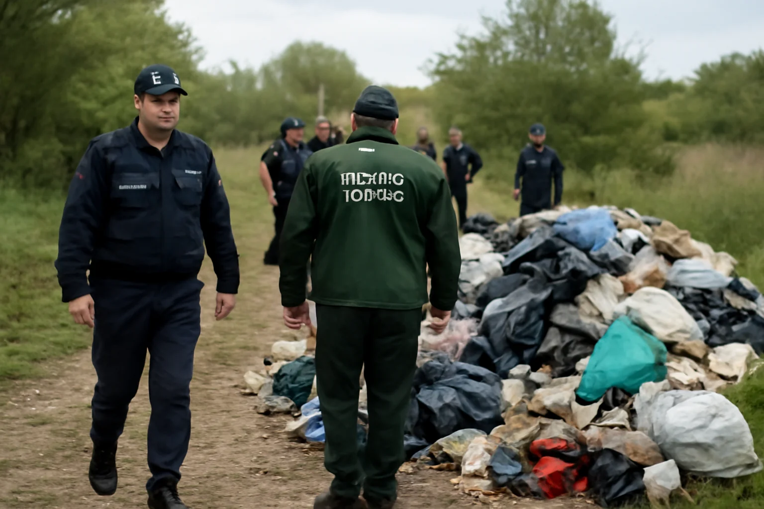 Verificări privind gestionarea deșeurilor la Lunca, într-o acțiune comună a poliției și Gărzii de Mediu Tulcea